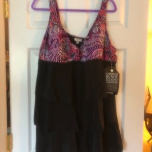 Women’s tiered swim dress